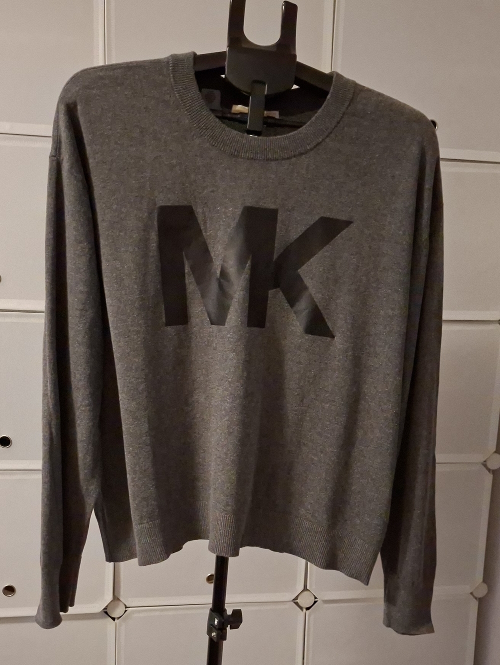 Michael Kors Men's Gray Crewneck with MK Logo
